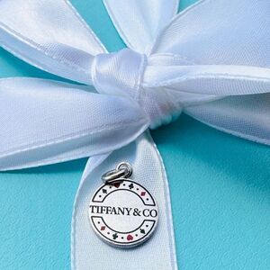 Used Tiffany & Co. Black/Red Enamel Las Vegas Poker Chip Charm